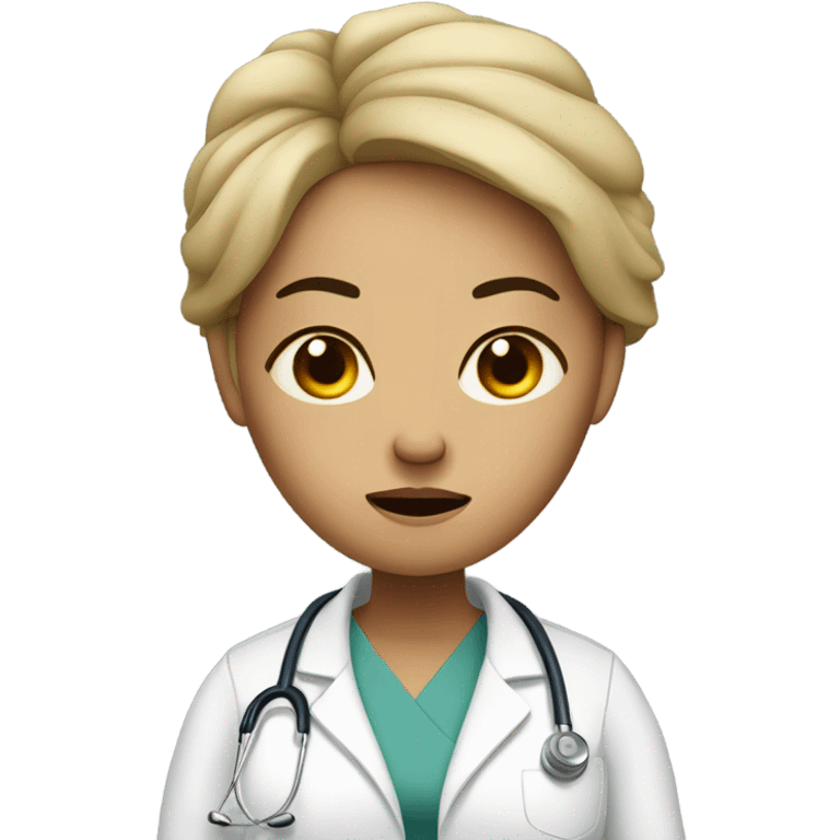 Woman pregnant doctor angry uncomfortable emoji