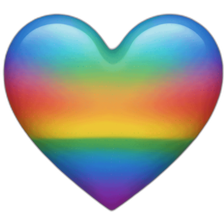 Pride heart emoji