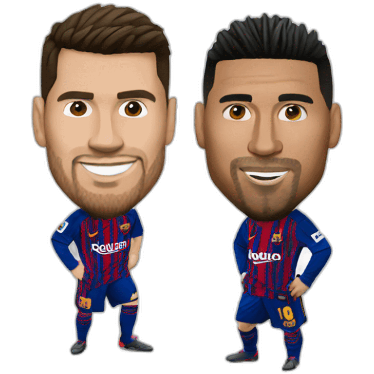 ronaldo vs messi emoji