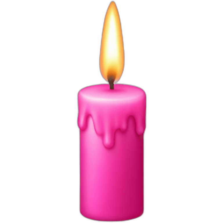 pink candle  emoji