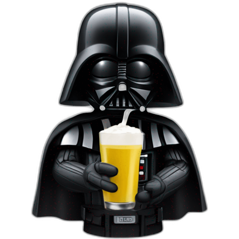 Darth Vader drinking a pastis  emoji