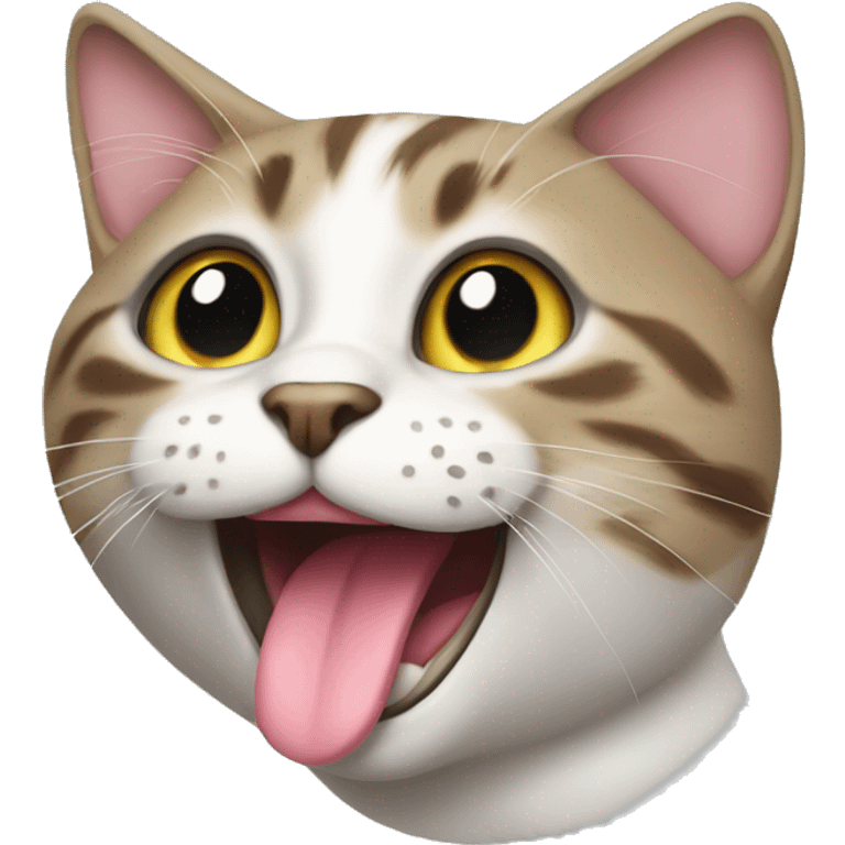 cat with tongue emoji