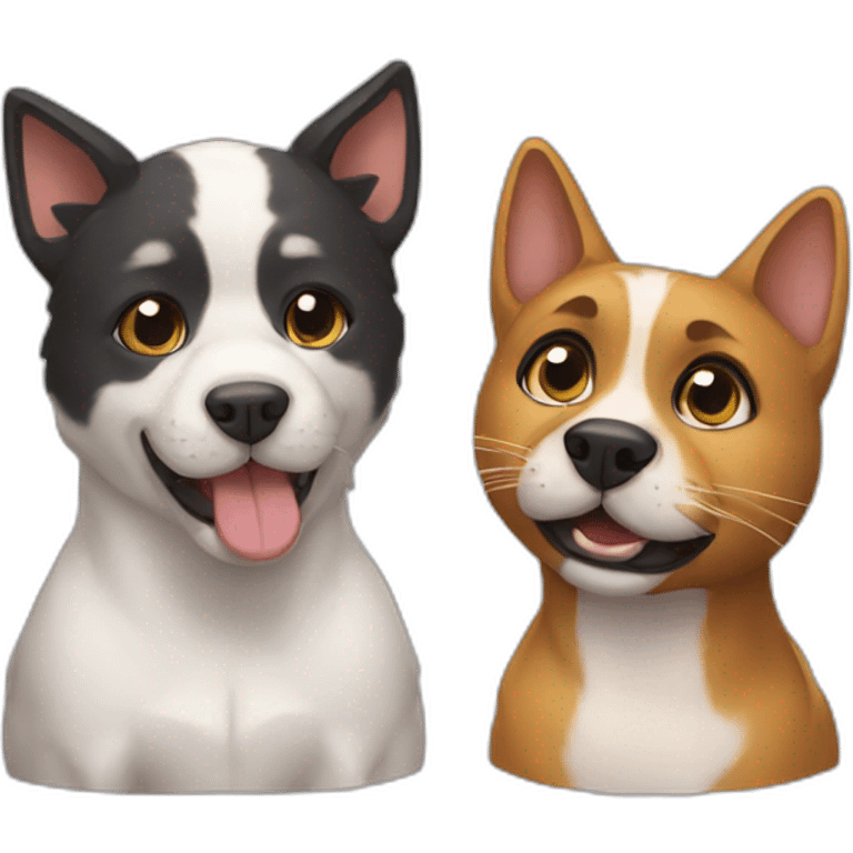 perro y gato emoji