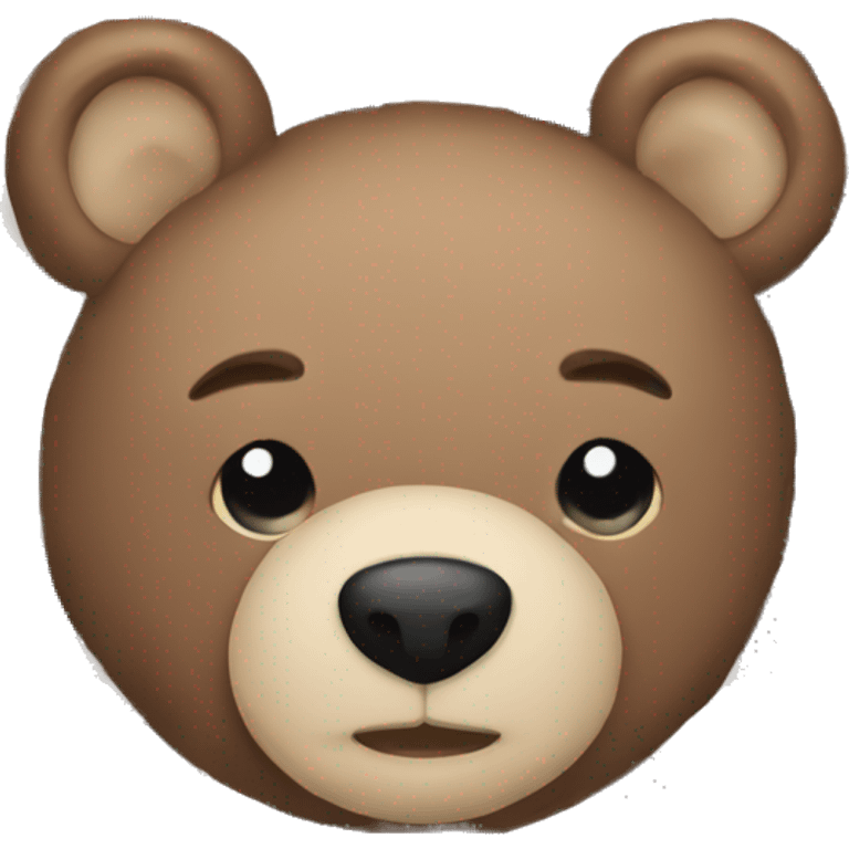 bear cozy in plaid pattern blanket  emoji