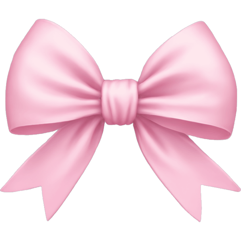 Pastel pink bow emoji