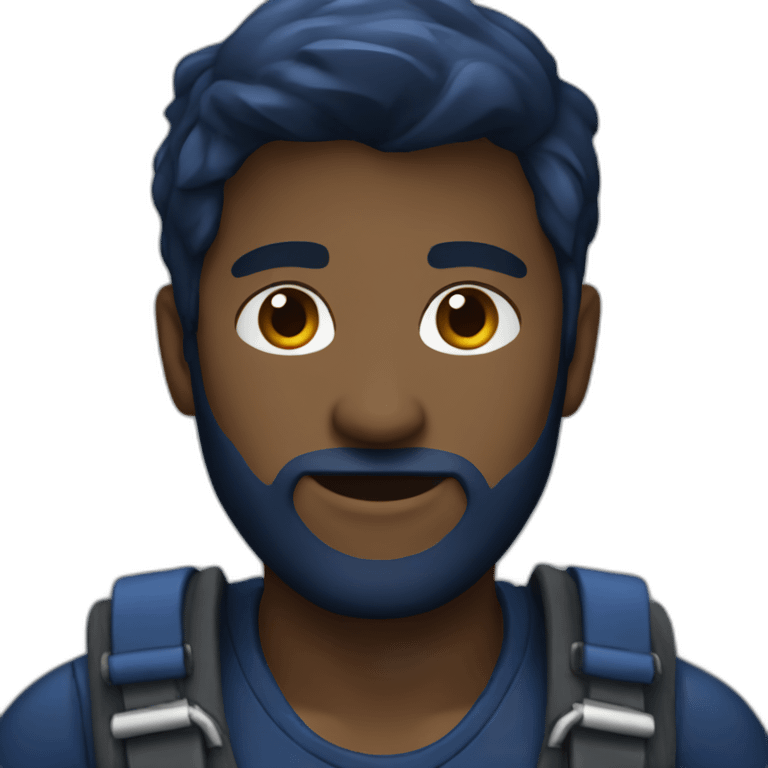 developer dark blue outfit emoji