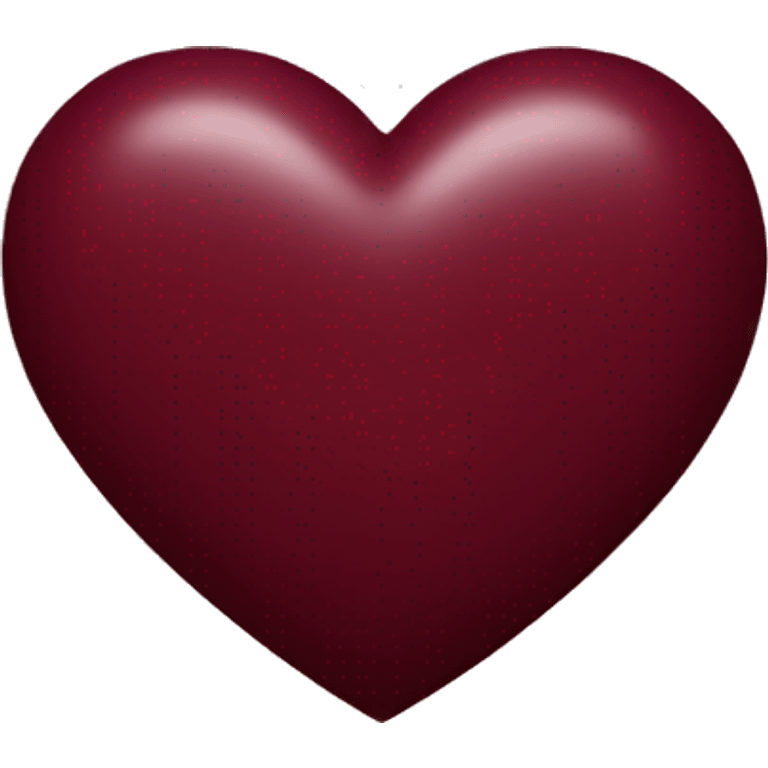 Maroon heart emoji