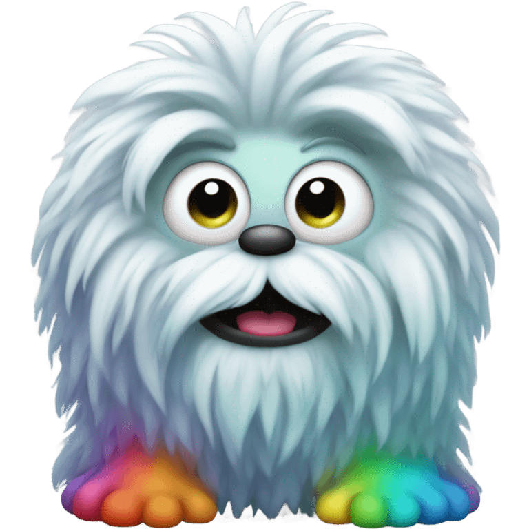 A rainbow yeti poop emoji emoji