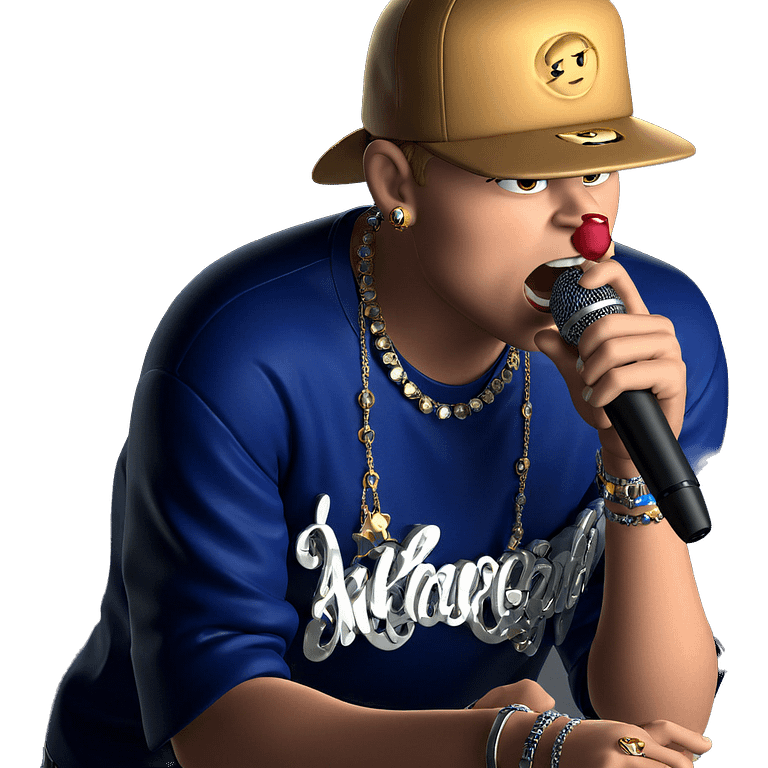 boy with microphone and jewelry emoji