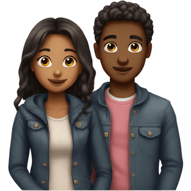 valentine young couple emoji