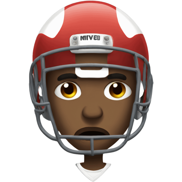 Sad injured football player  emoji