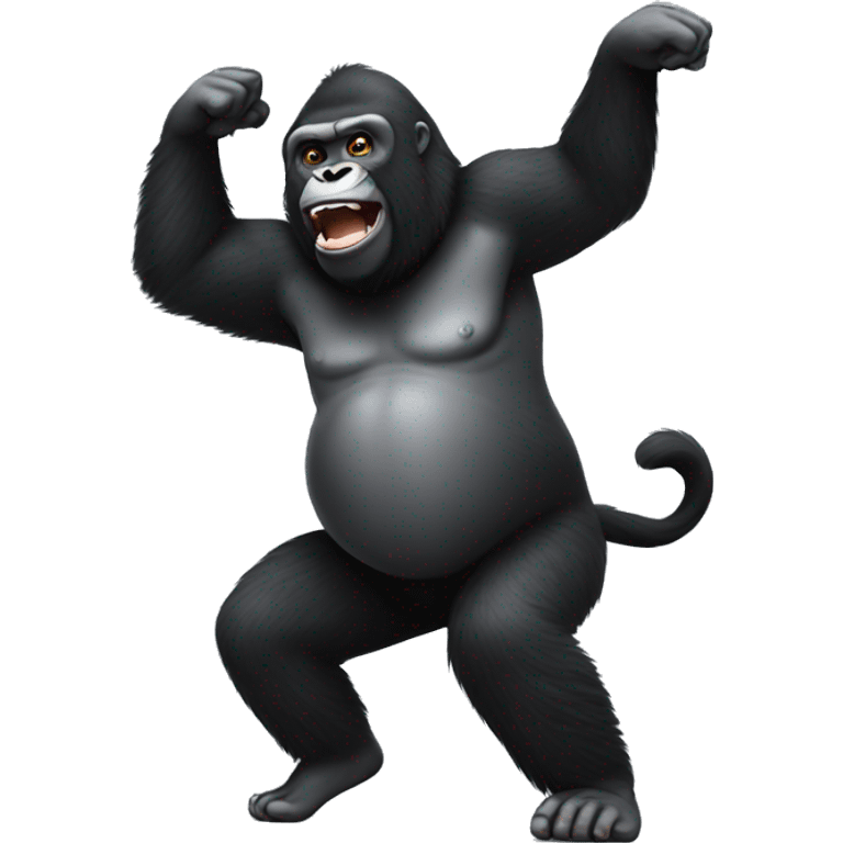 Dancing gorilla emoji