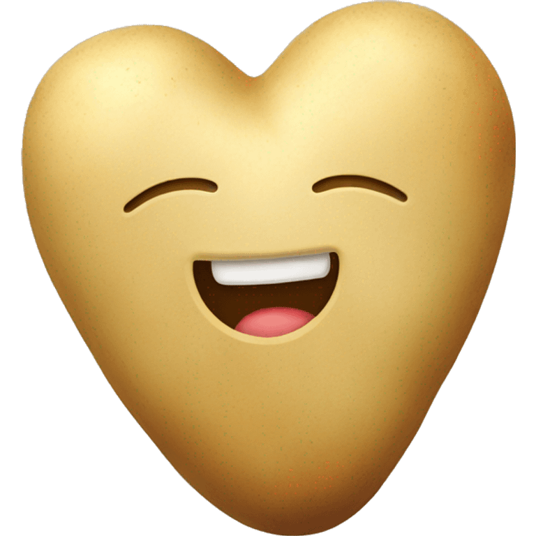 beige heart with potatoes emoji