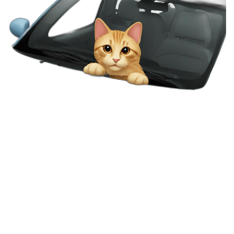 cat on car emoji