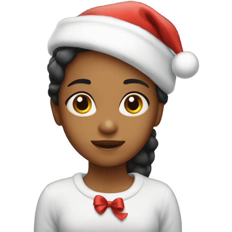 Girl honey, christmas emoji