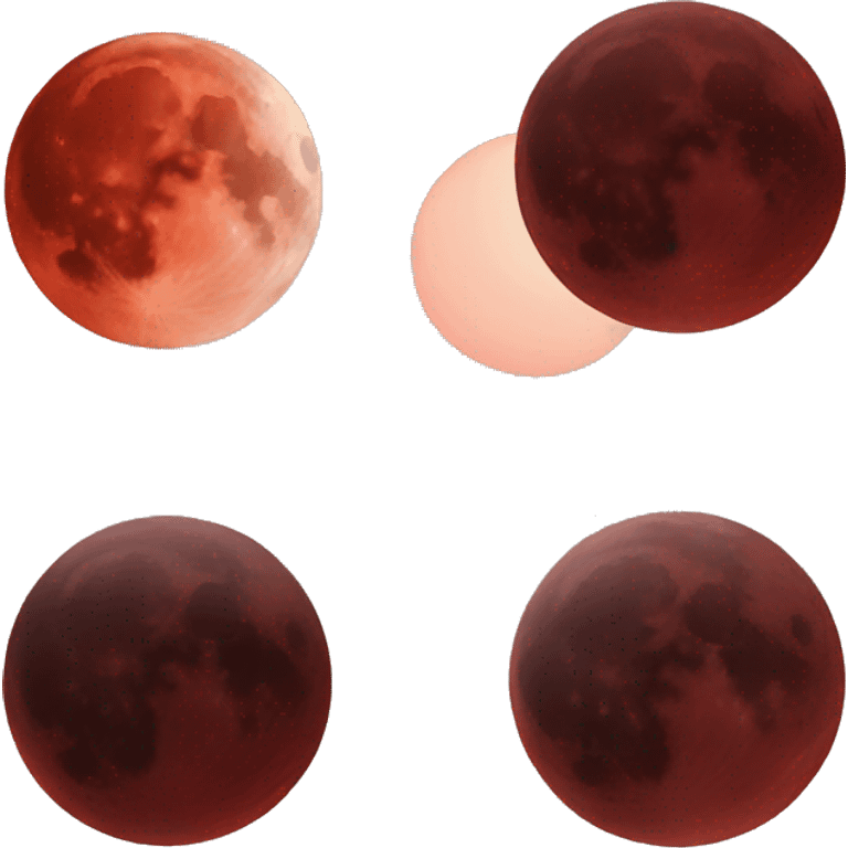 Red moon emoji