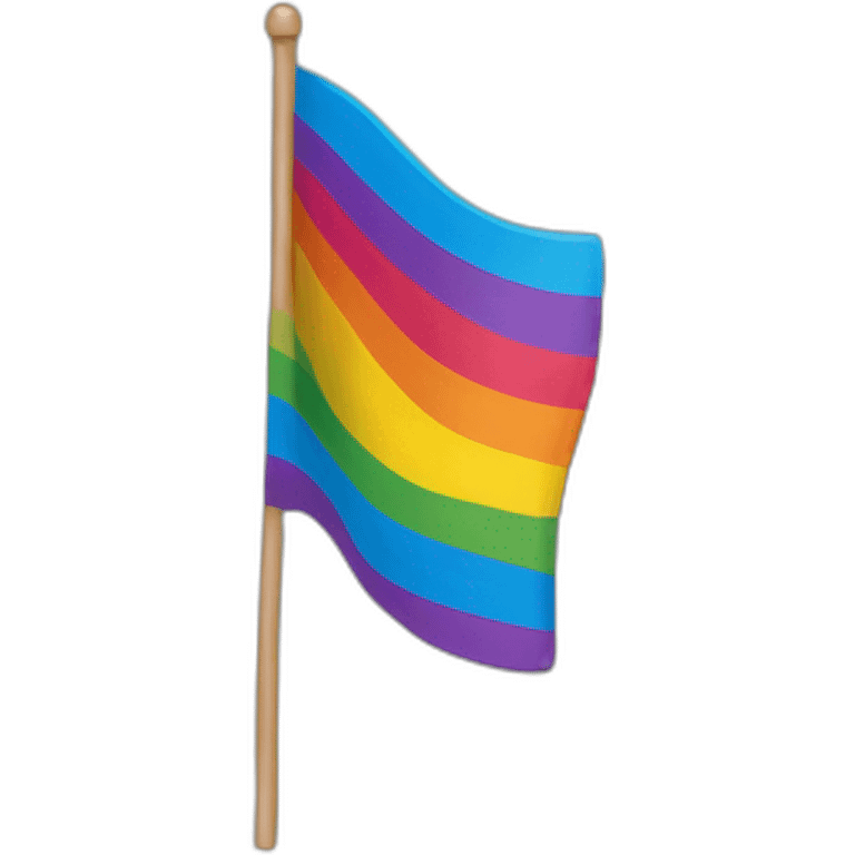 Un drapeau LGBT qui brûle  emoji