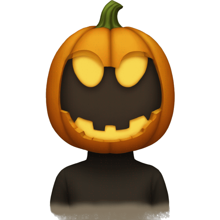 Pumpkin no face emoji