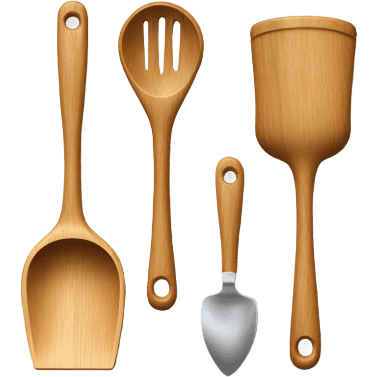 Wooden cooking utensils  emoji