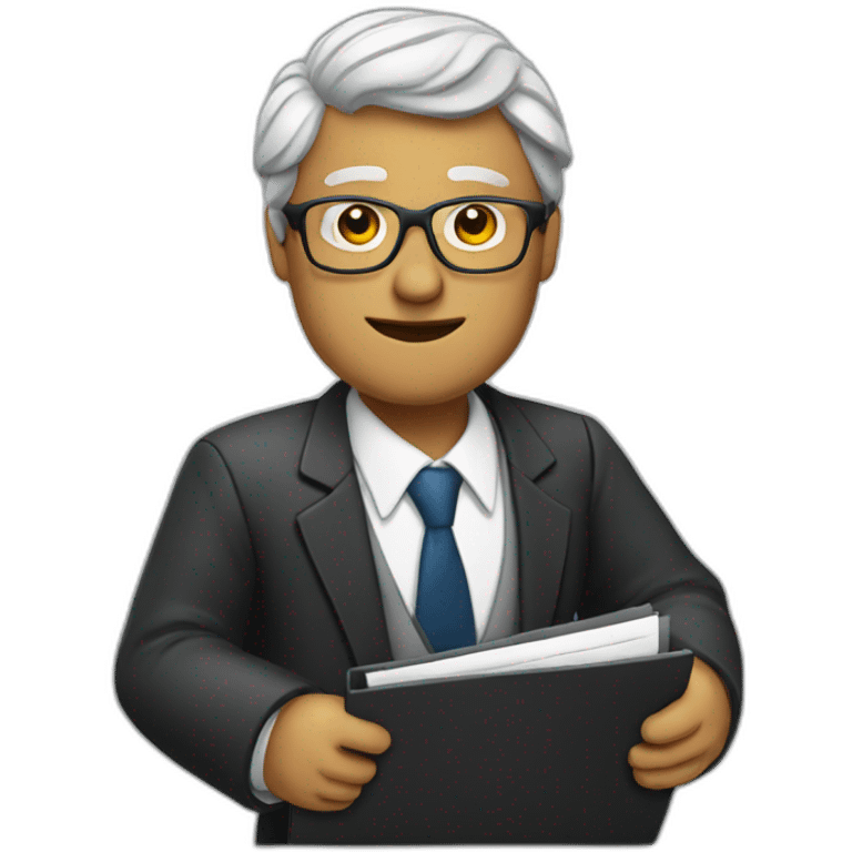 lawyer with a folder emoji