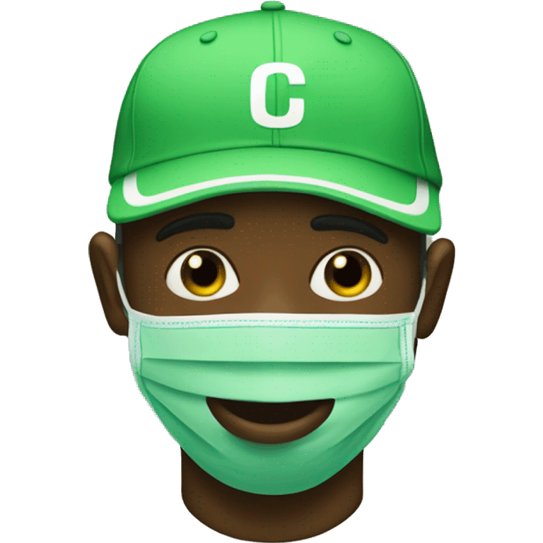 tyler the creator with green mask emoji