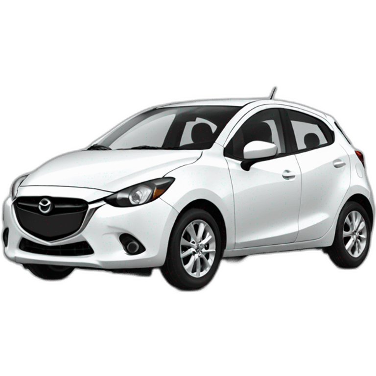 mazda 2 white emoji