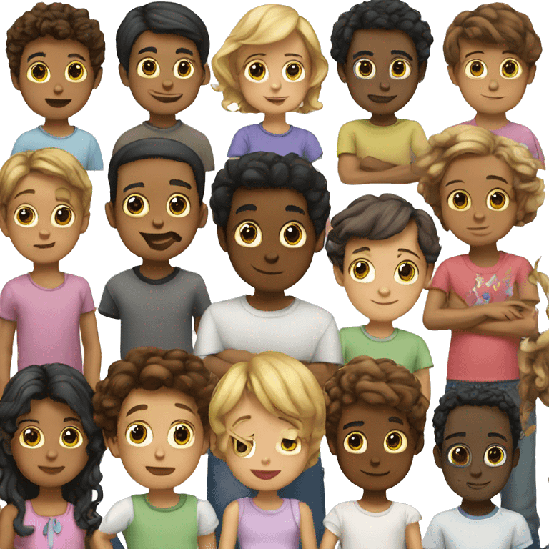 6 kid's  emoji