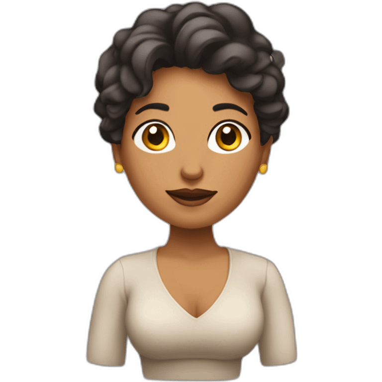 mujer rubenesca cuerpo entero emoji