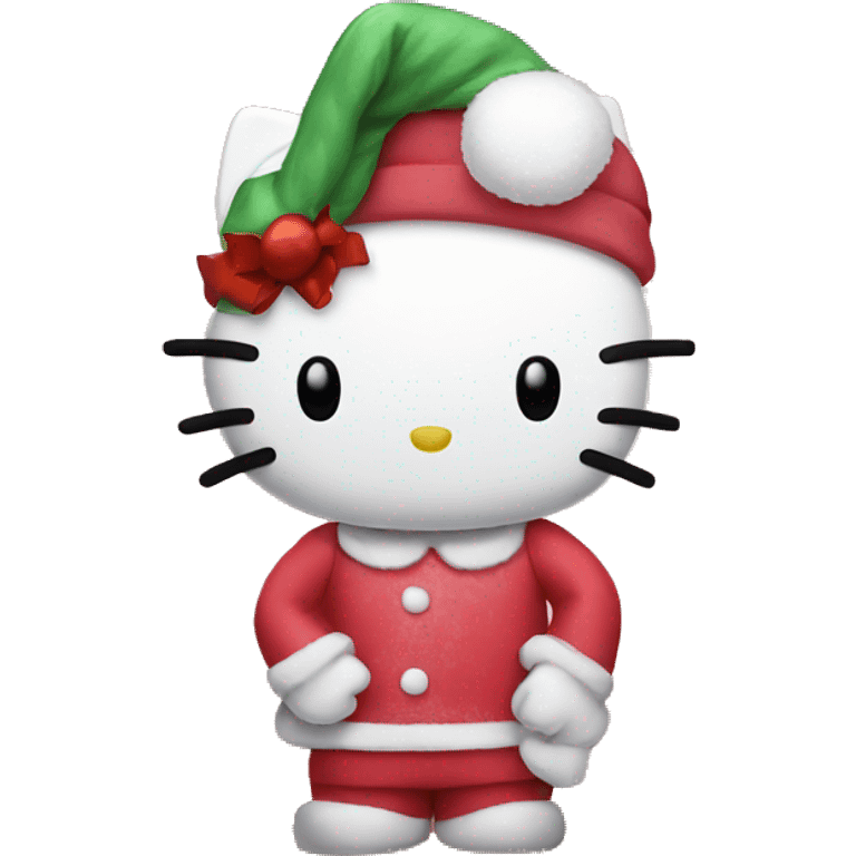 Hello kitty Christmas emoji