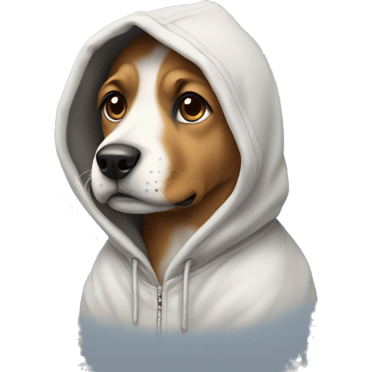 dog with hoodie emoji