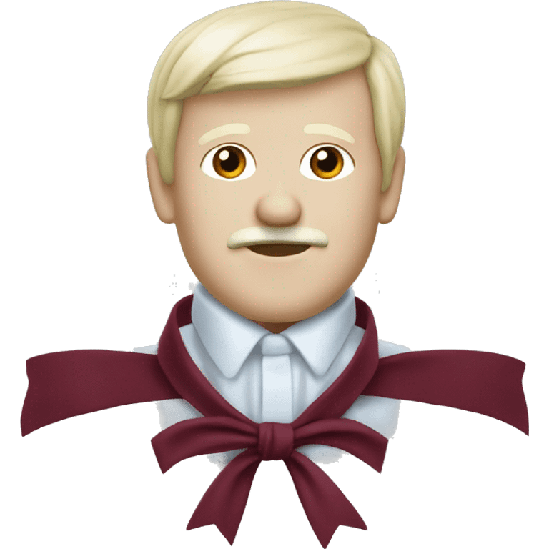 Un noeud bordeaux emoji