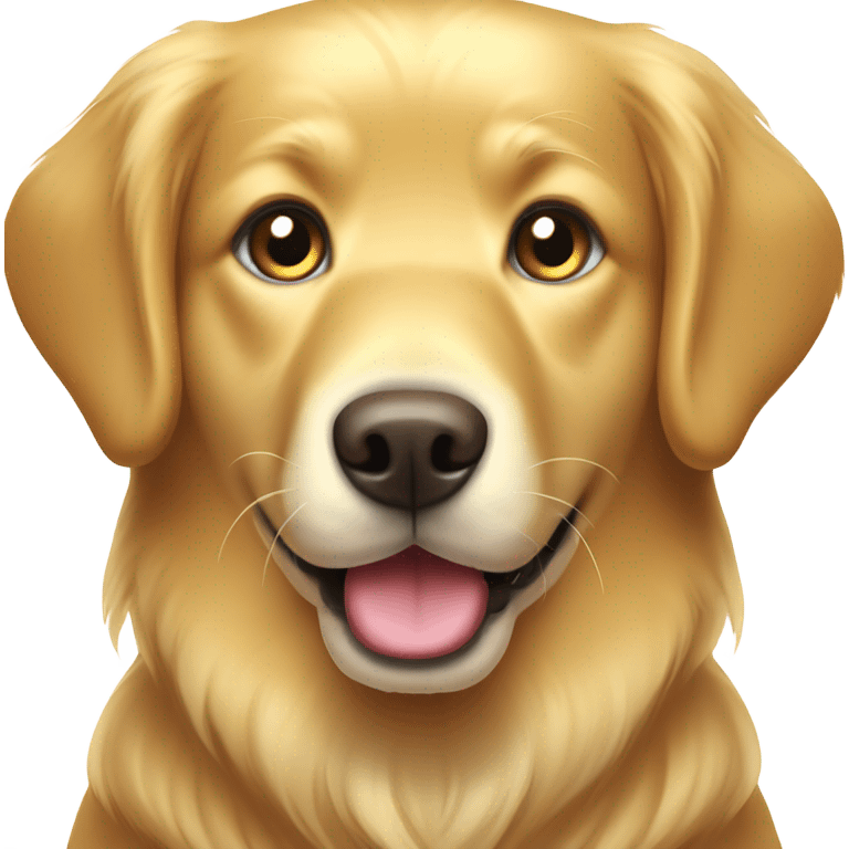 Golden retriever cute emoji