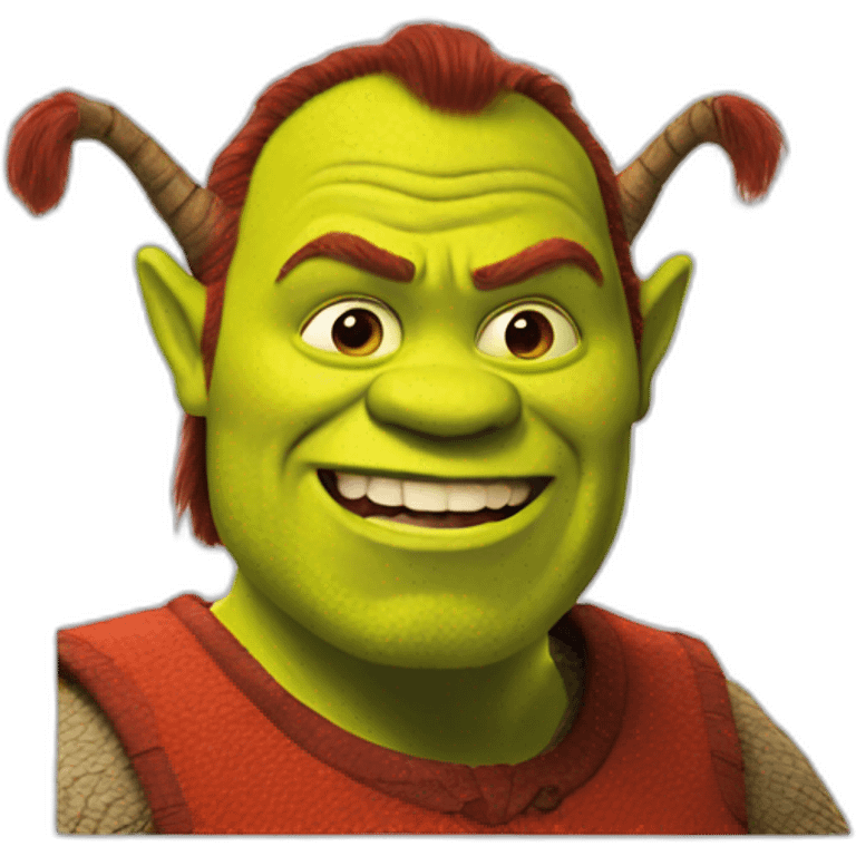 red-shrek emoji