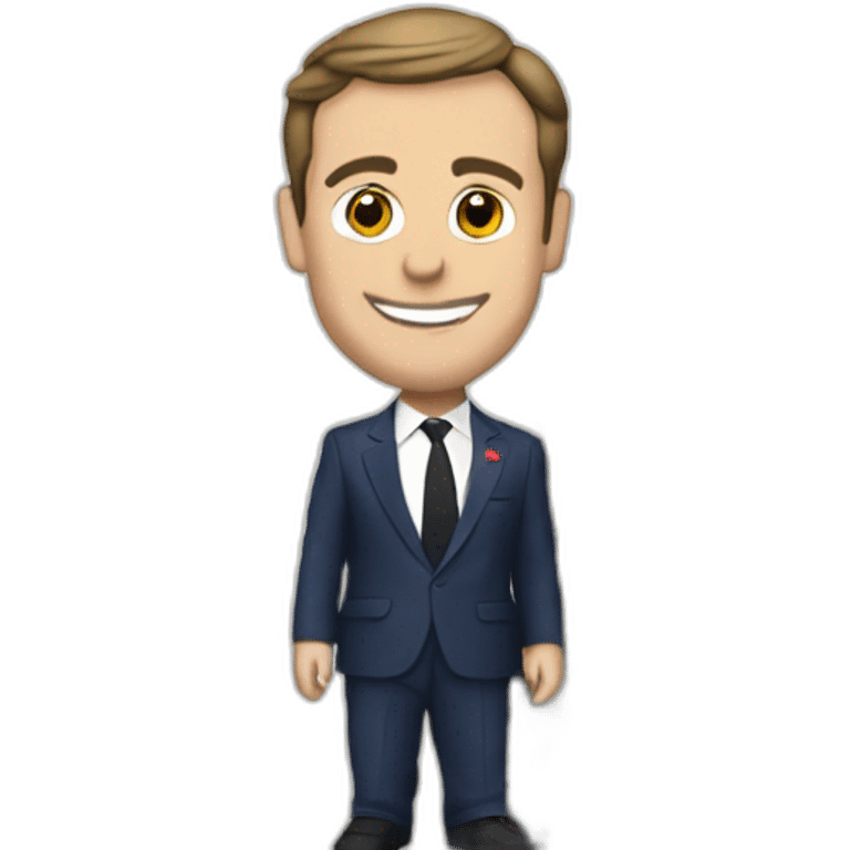 Macron sur la Tour Eiffel emoji