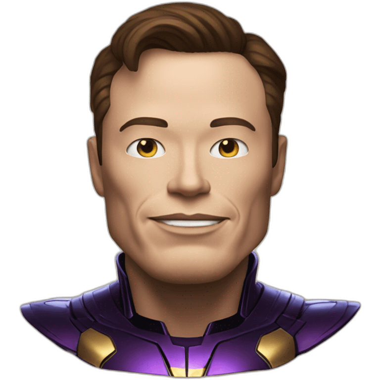 Elon musk as thanos emoji