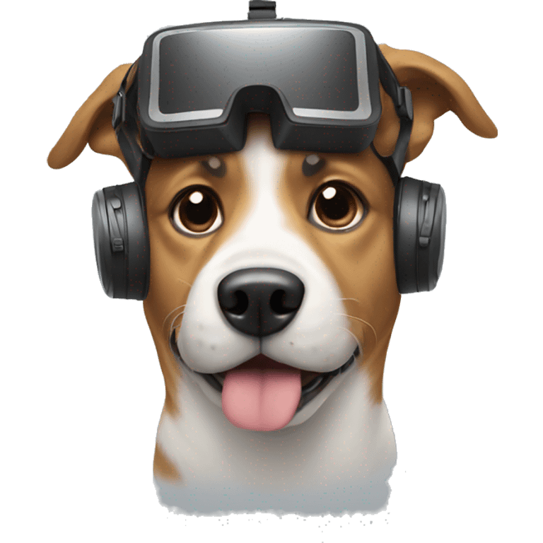 Dog playing vr  emoji