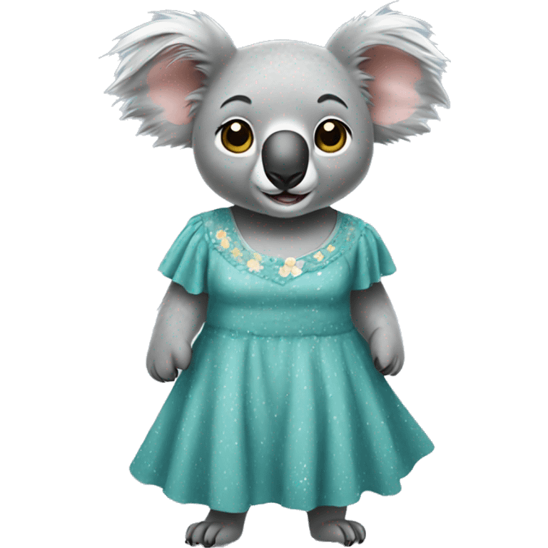 koala with a dress emoji