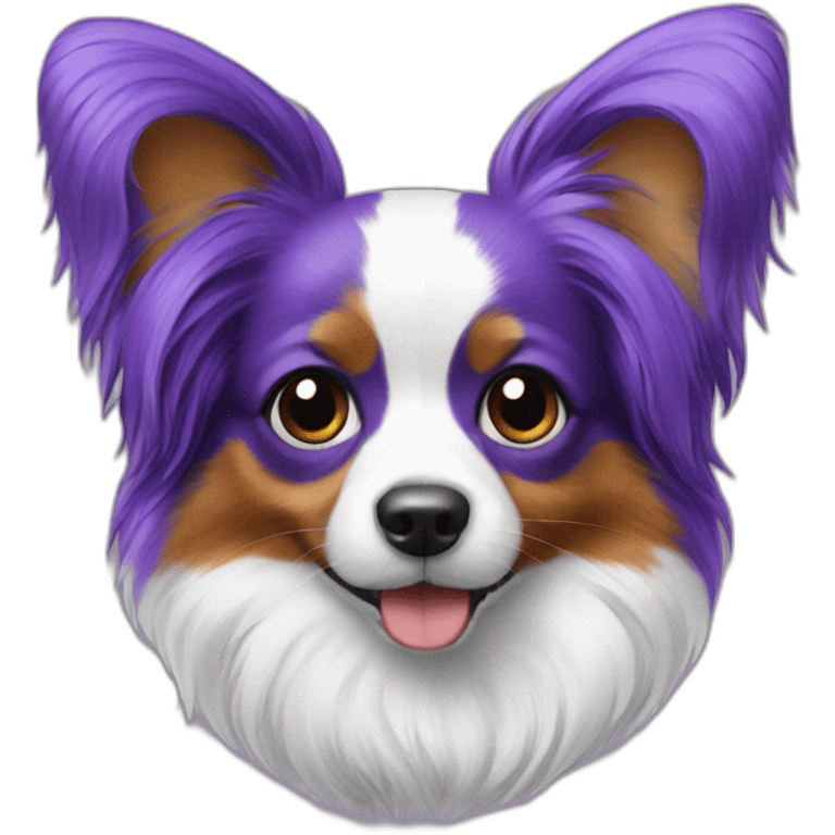 Papillon violet emoji