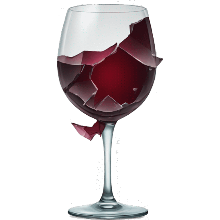 shattered wine glass emoji