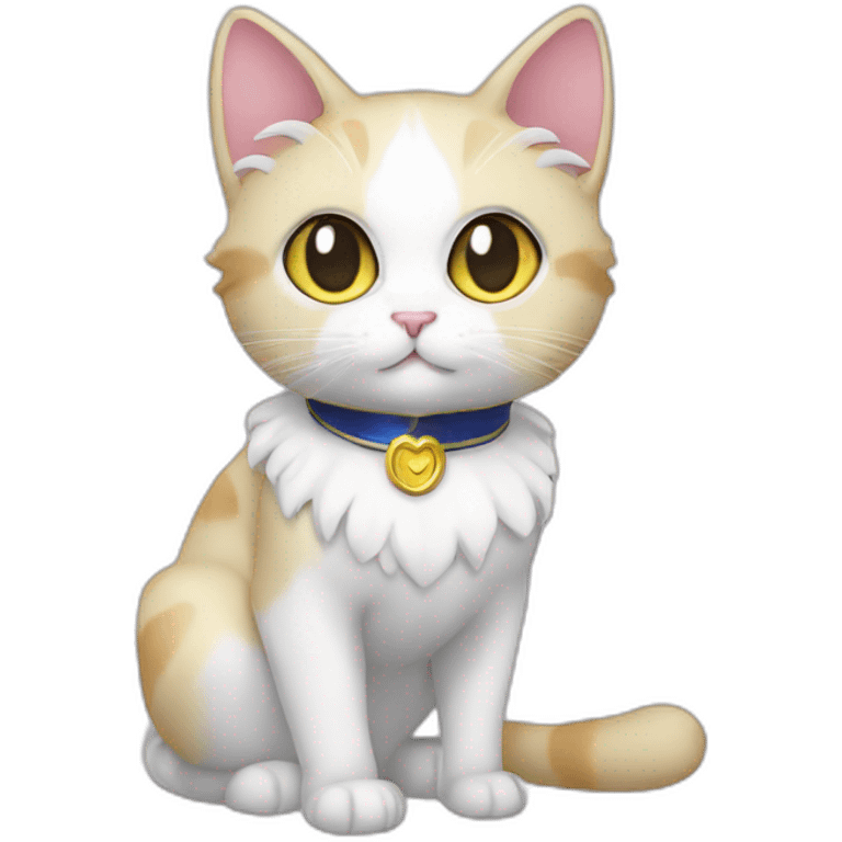 Luna sailor moon cat emoji