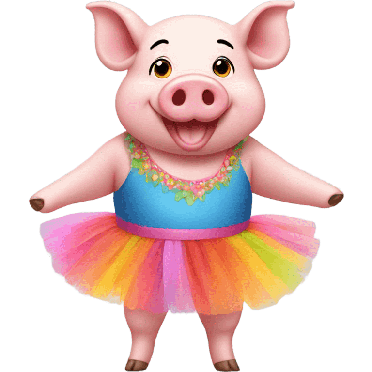 pig in tutu emoji