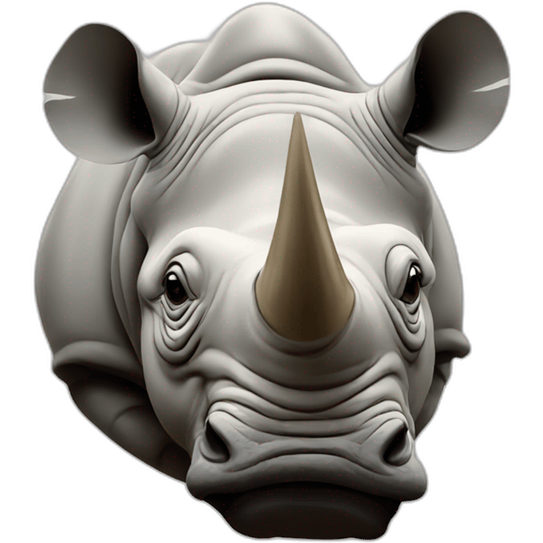 Head rhino emoji