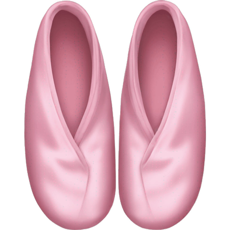 Light pink silk slippers and robe emoji