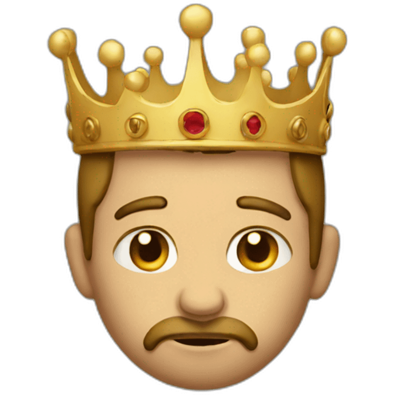 Sad king  emoji