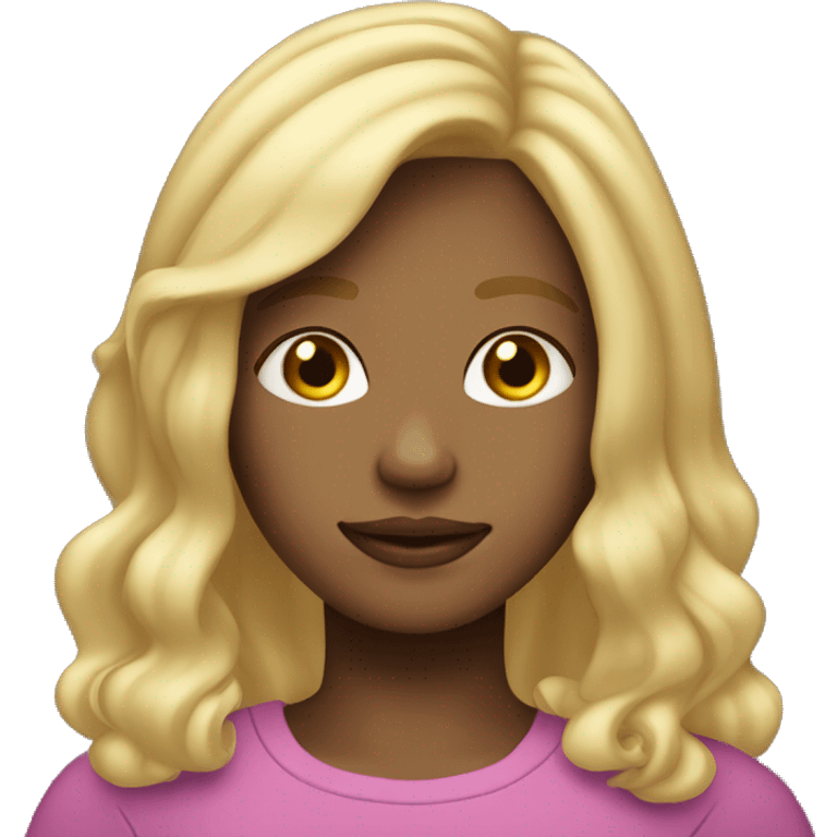 two toned blonde haired girl age around 14 emoji