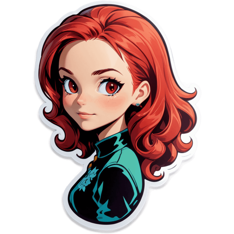 Woman with red hair  emoji