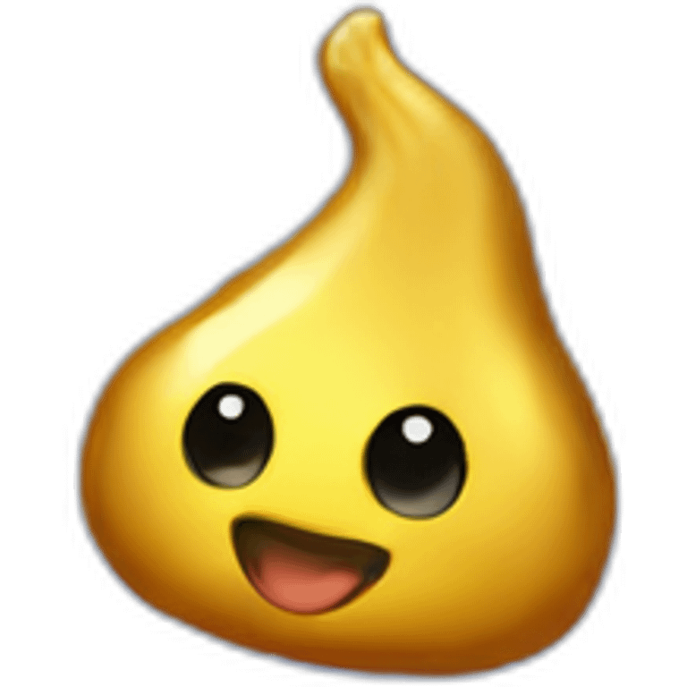 Gold poo with gems emoji