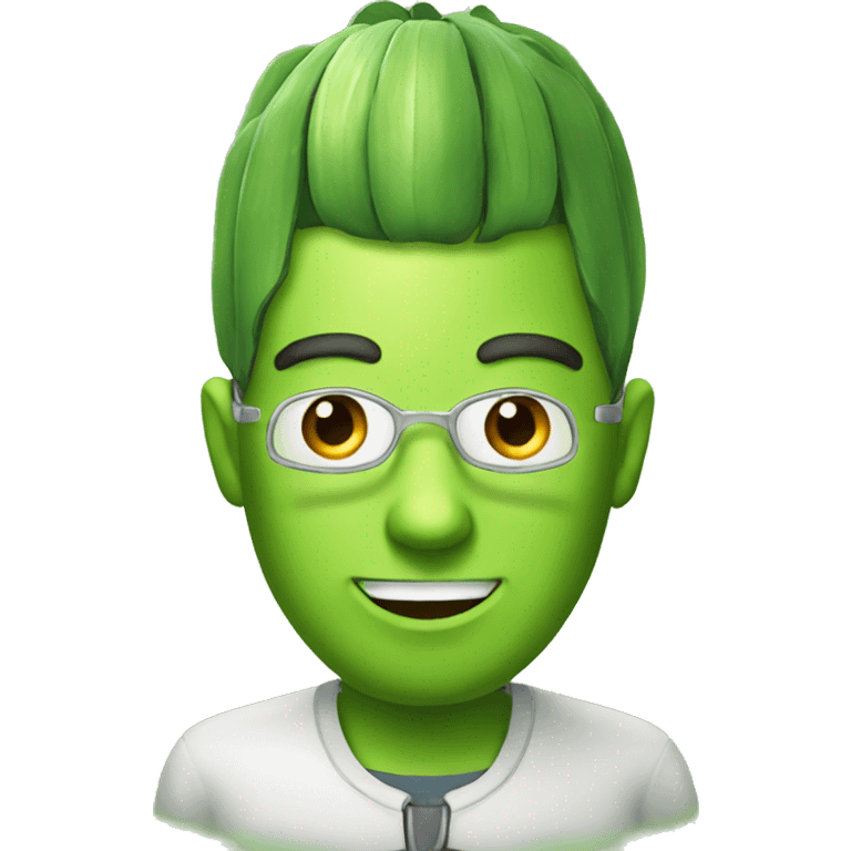 Leek face engineer emoji