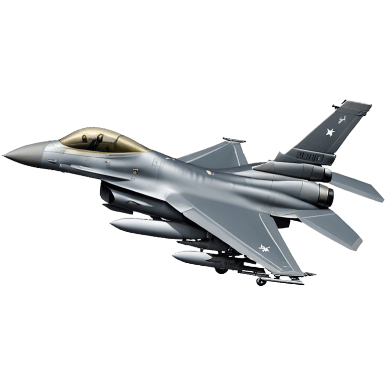 F-16 Fighting Falcon - General Dynamics (Stealth grey) emoji