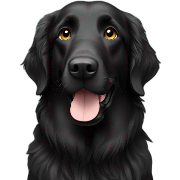 Flat coated retriever emoji